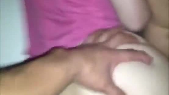 She joined us for a night of hot steamy sex - homemade threesome photo